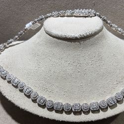 Gold Tennis Necklace 