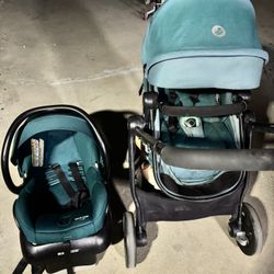 Maxi Cosi Car seat  With Base And Stroller 