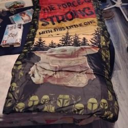 Mandalorian Star Wars Young Adult Sleeping Bag