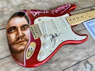 Dave Matthews Autographed & Airbrushed Guitar With COA