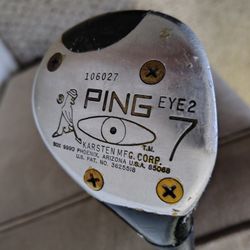Vintage Ping Eye 2 #7 Fairway Wood with original Ping grip & shaft golf club!