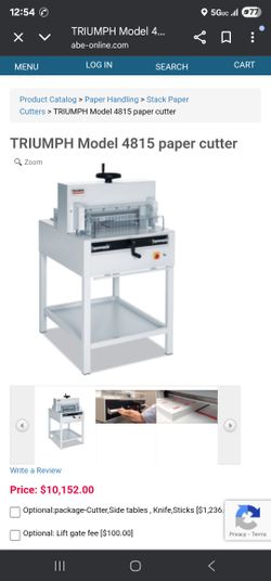 Triumph Professional Cutter. 3 Mo Ths Ild. Upgraded To Bigger