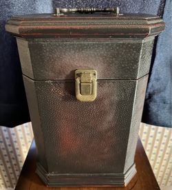 Vintage Style Octagonal Wooden Wine Box