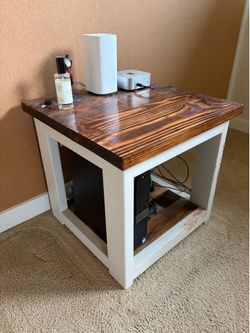 Wooden Table Trio Set