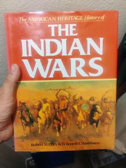 Vintage native American wars book coffee table size