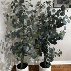 5ft Artificial Eucalyptus Tree Set