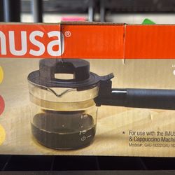 Glass Carafe for expressing and cappuccino machine