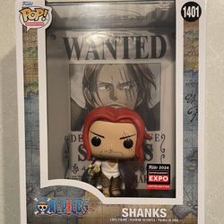 Shanks Wanted Poster Funko Pop *MINT* 2024 C2E2 Expo Exclusive One Piece 1401 Anime Special Edition Chicago Comic & Entertainment Expo