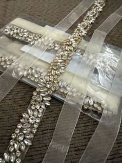 Gold Rhinestone Belts (3 x $25)