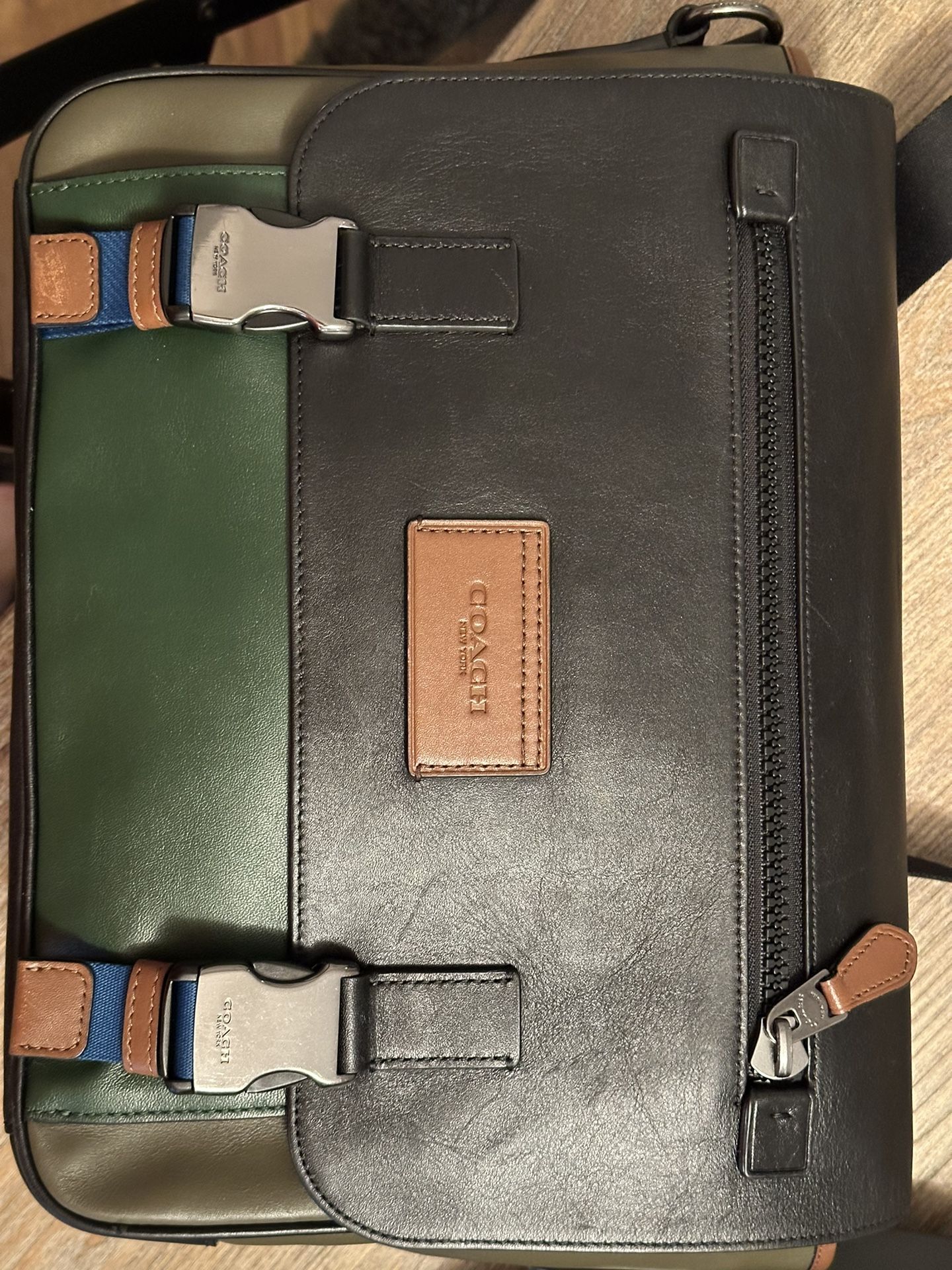 Coach Track Messenger Bag -- Colorblock