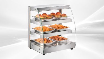 NSF Warmer Countertop Display Cabinet Show Case HW-3D