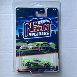 Hot Wheels Corvette C7 Z06 Neon Speeders 2024 #7/8 Green Sealed