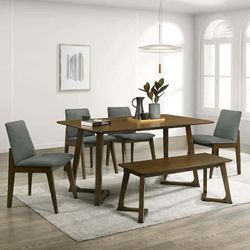 CraftPorch Mid-century Modern 6-piece Dining set