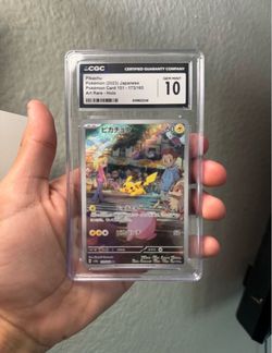 Pikachu 151 Japanese CGC 10 Slab