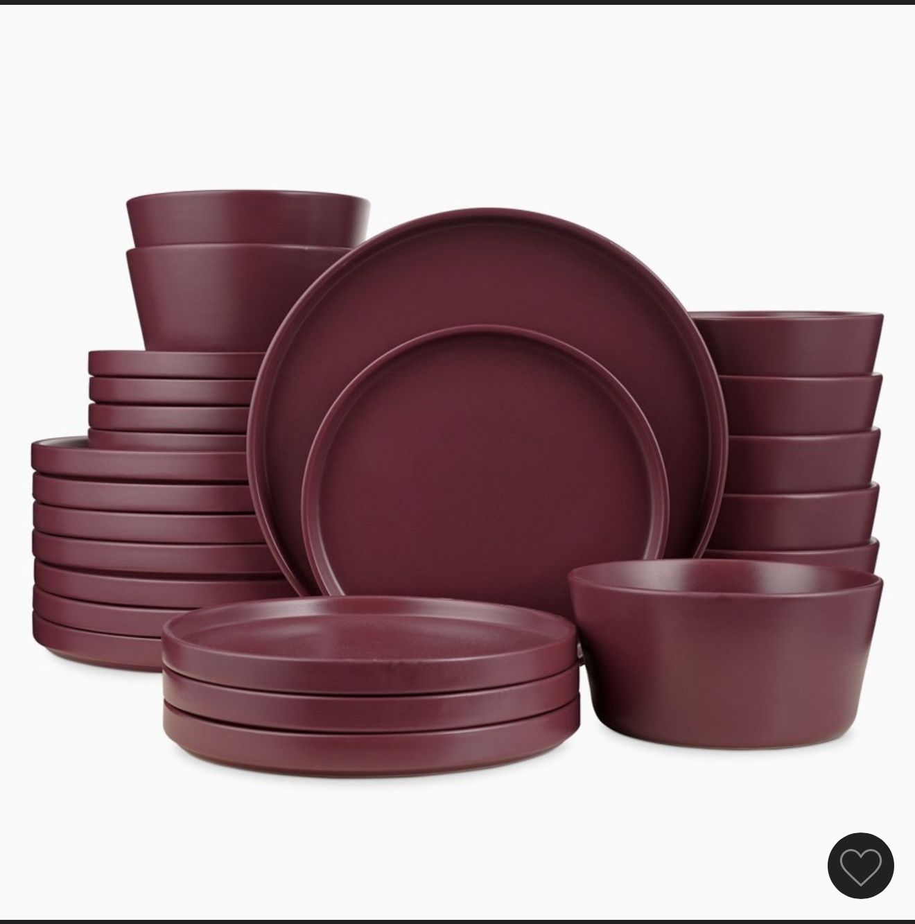 NEW Stone Lain 24-Pc Dinnerware Set, Purple