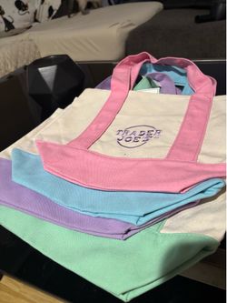 Trader Joe Pastel Mini Tote bags