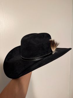 Moving away sale!! Cowboy vaquero hat sombrero black hardened felt hat