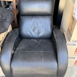 Black Leather Recliner Chair