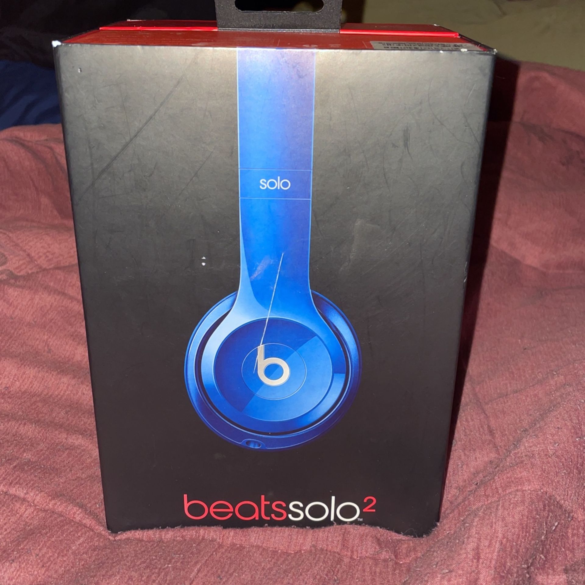 Blue Beats Solo 2 Wired. Brand New With Case And Og Box