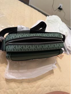Cooper Medium Pebbled Leather and Signature Logo Camera Crossbody Bag