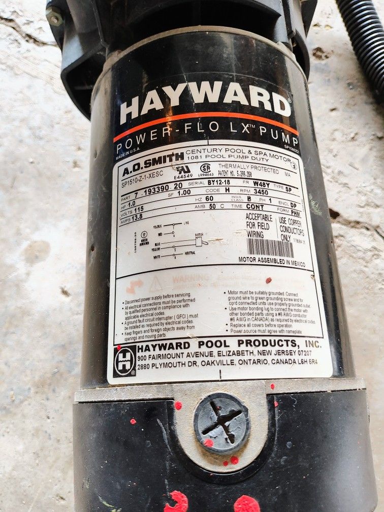 Hayward Flo Lx Pool Pump