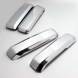 For 2015-2021 Ford F-150 Mirror Chrome Inner Door Handle Cover Trim Interior 4pc -(2-DHC-1849