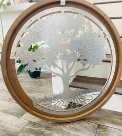 Rustic Tree Round Wall Decor $25