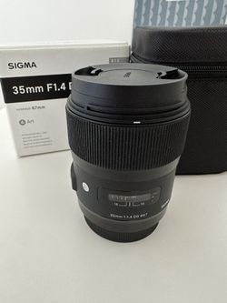 Lens CamerA Sigma 35mm F1.4 Dg