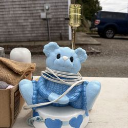 Blue Bear Lamp