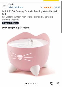 Catit PIXI Cat Drinking Fountain – Pink