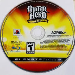 Guitar Hero: World Tour (Sony PlayStation 3/PS3, 2008) Disc only, Tested