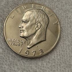 1973-S Eisenhower Proof Dollar Coin (Gem BU)