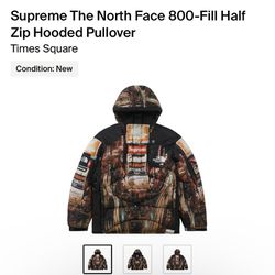 Supreme Time Square 800 Zip Hooded Zip Over 