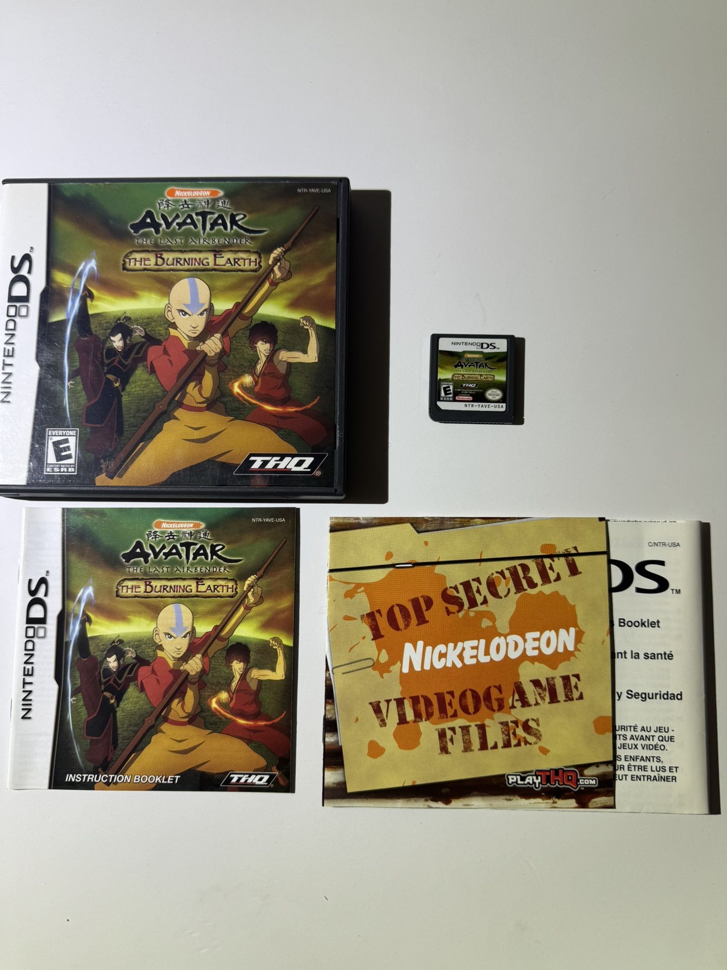 Avatar: The Last Airbender - The Burning Earth (Nintendo DS, 2007) CIB Tested