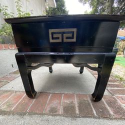 Traditional Oriental Inspired, End Table- Wood, with Drawer $60.00 OBO