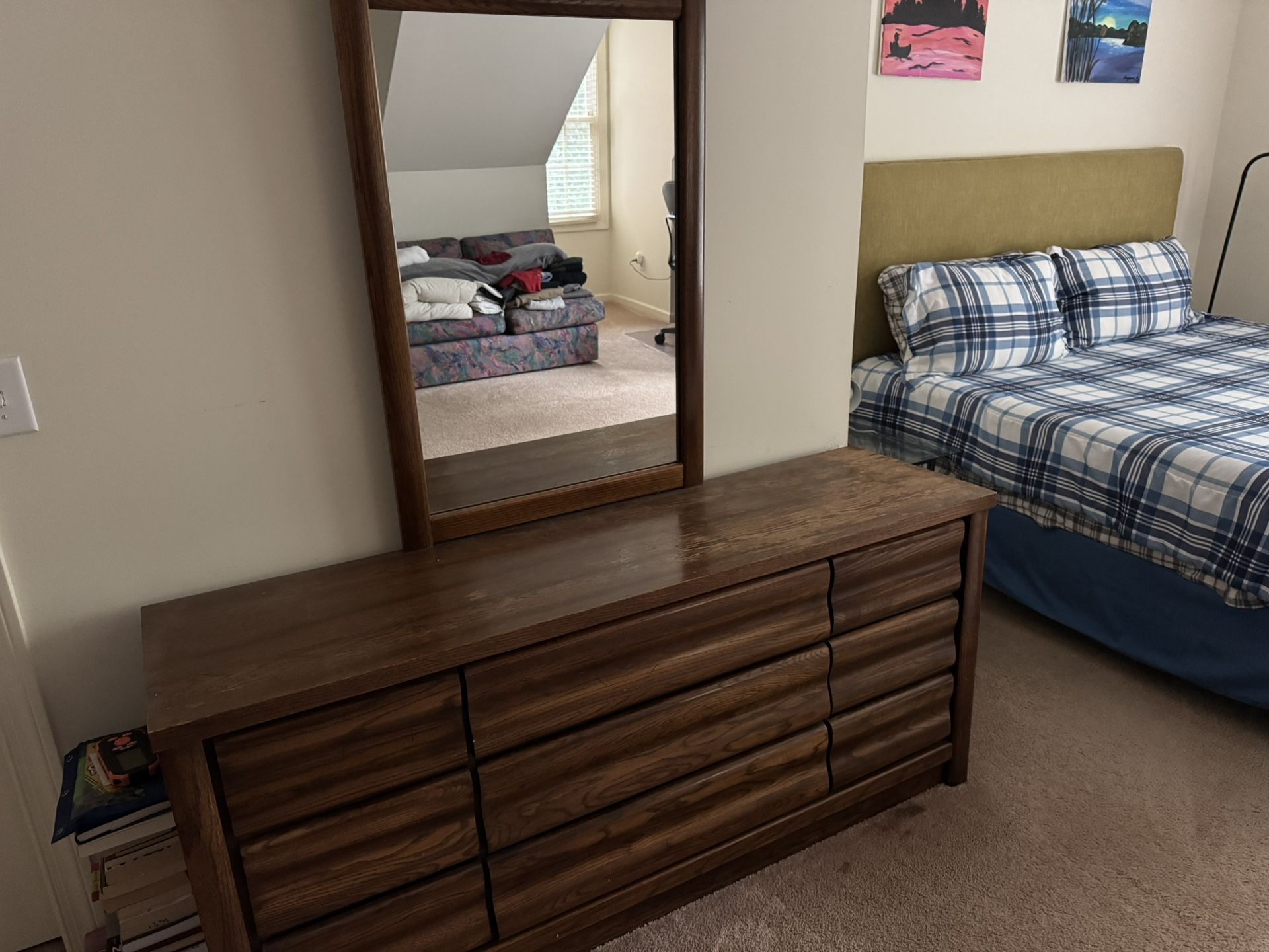 Solid wood bedroom dresser