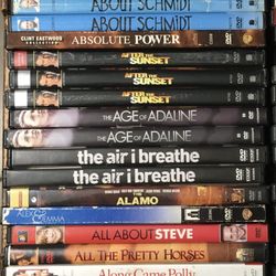 DVDS $5 EACH DISCOUNTS UP TO 50% OFF WITH MULTIPLE PURCHASES (A-N)
