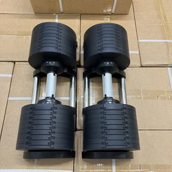 ( BRAND NEW IN BOX ) Pair Of 80lb Adjustable Dumbbells - Click On My Profile For More Gym Equipment 