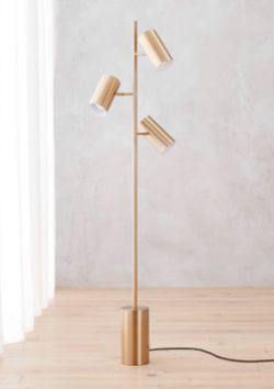CB2 Gold Floor Lamp
