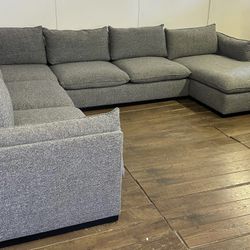 Large Gray Sectional Couch With Delivery 