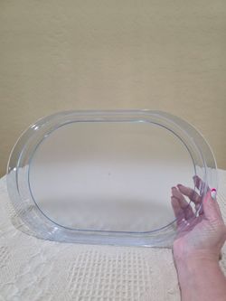 Authentic Tupperware Preludio Transparent Blue Acrylic Oval Serving Vanity Tray
#2016 A2