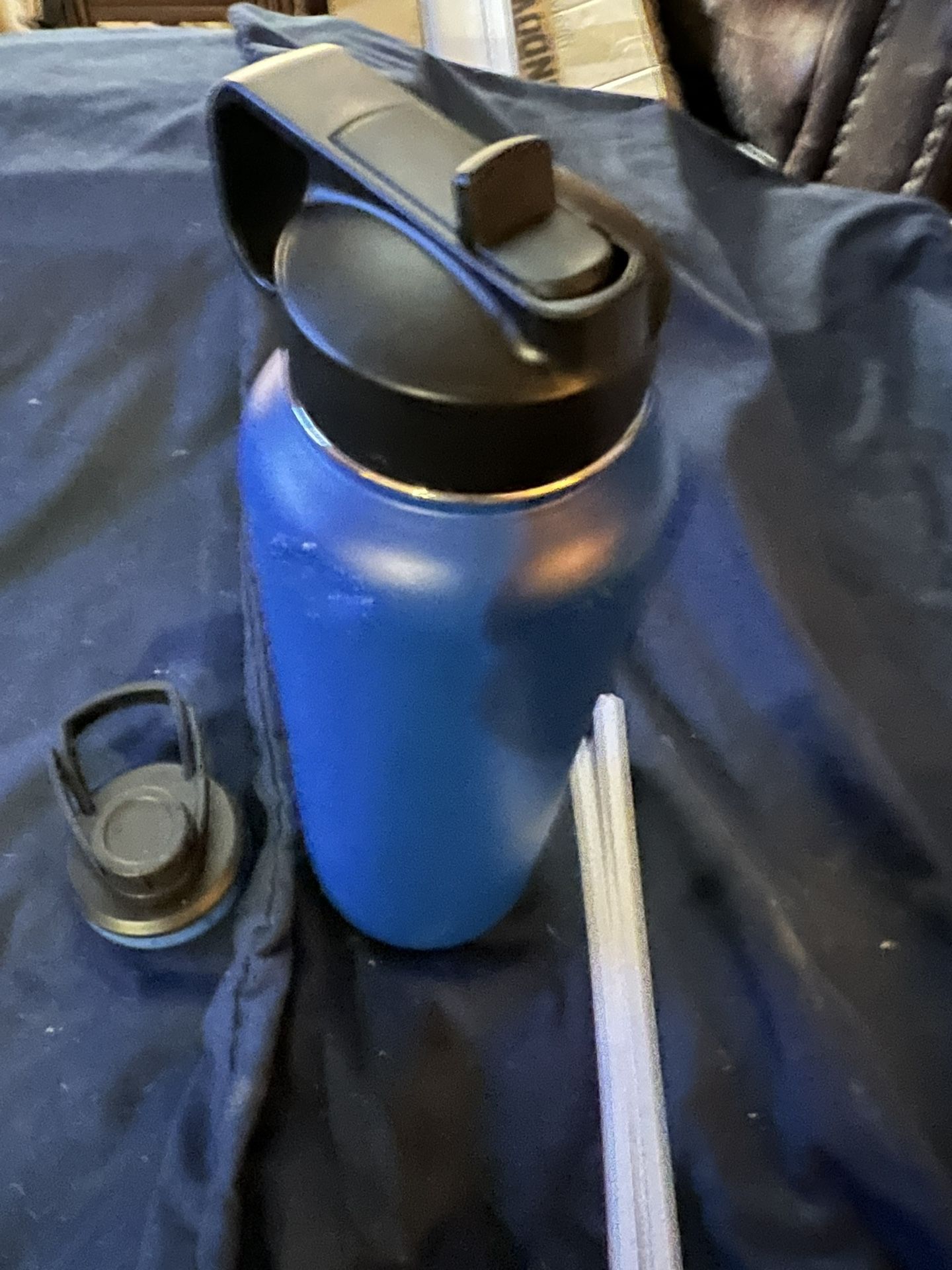  Brand New  Blue Metal Water Bottle
