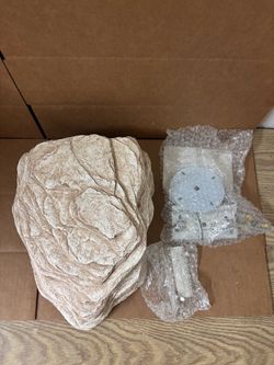 New Decorative Beige Faux Stone Sculpture Wall Art Decor