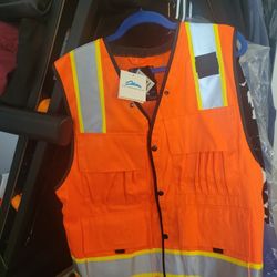 Mens New Safety Vest Size Large