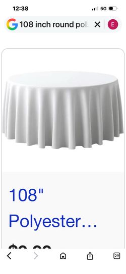 White tablecloths