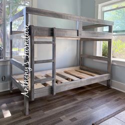 Twin Bunk Bed Frame - No Mattresses 