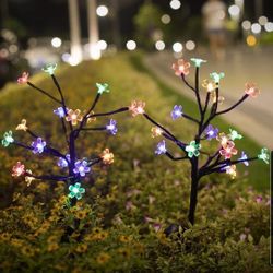 Waterproof Solar Powered Multi-Color Tree Lights Lights, Garden Decor