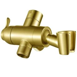 8338: New Metal Shower Arm Diverter with Handheld Mount, G1/2" 3-Way Shower Diverter Valve Bathroom Universal Showering System Replacement for Handhel