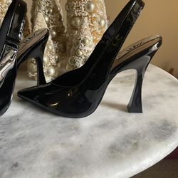 NEW Black Patent Zara Heels Sz 40