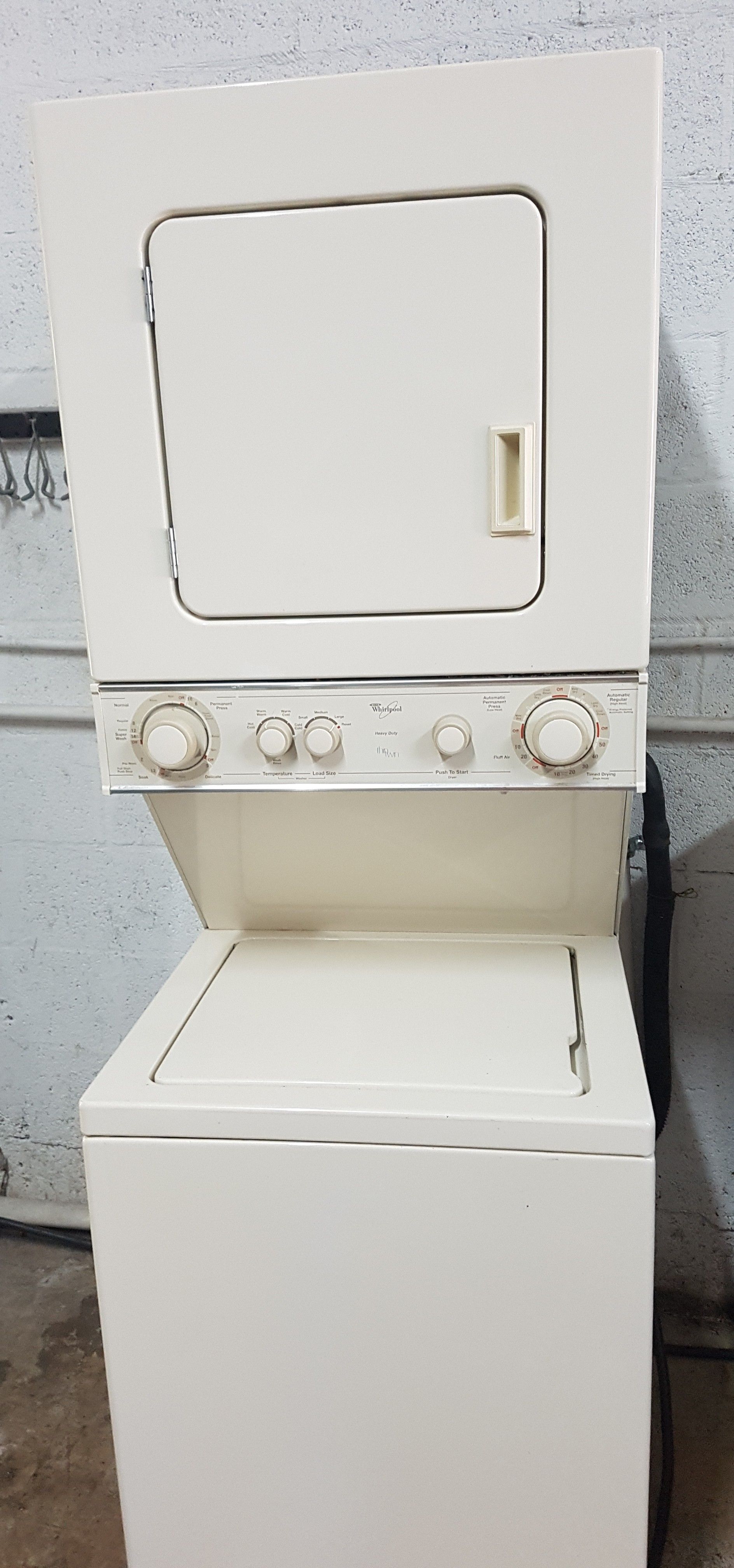24 inch wide space stackable washer and dryer